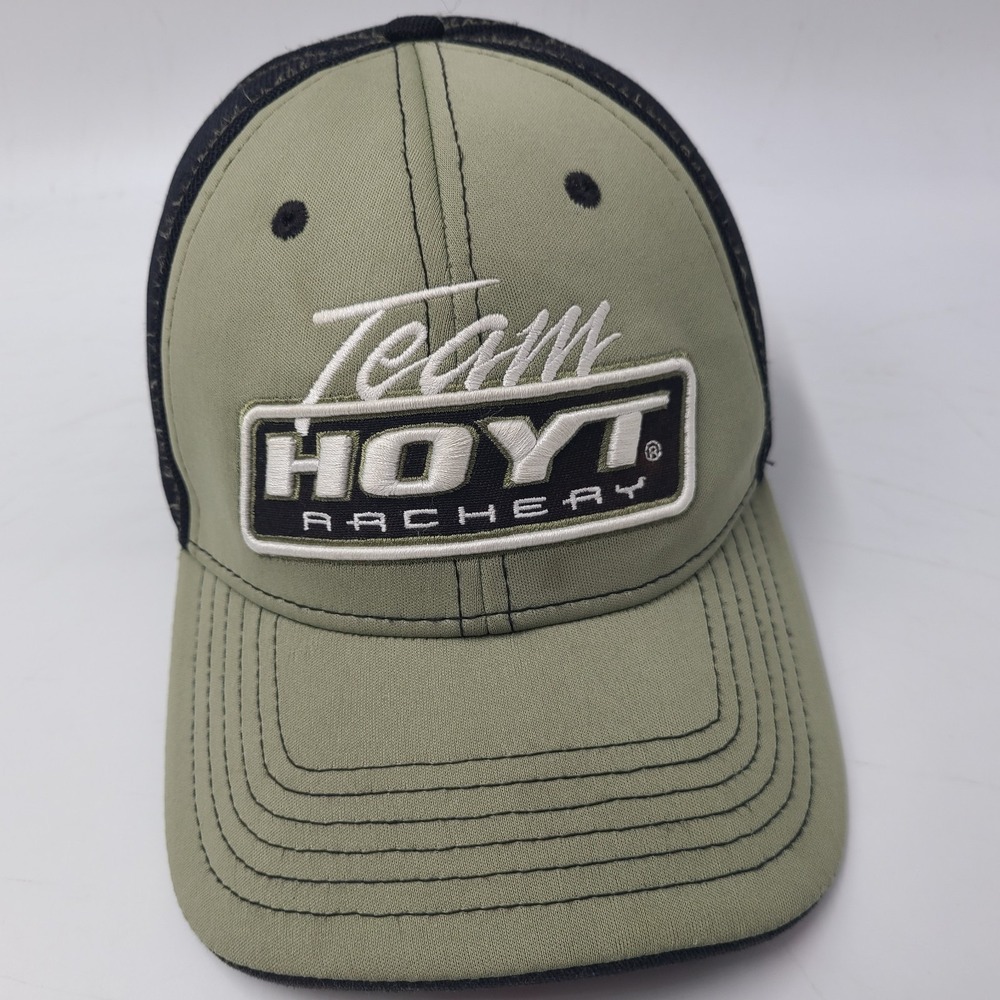 Hoyt Archery Hat Adjustable Trucker Mesh Green Black Men Team‎ Hunting Outdoors